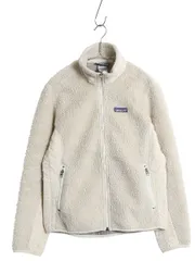 【お得なクーポン配布中!】 パタゴニア クラシック レトロX ジャケット レディース M 10年製 パイル フリース ボア フルジップ ハイネック 廃盤 ナチュラル アウトドア