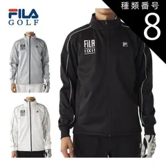 種類8：ライトグレー(LGY)/L  フィラゴルフ 透湿撥水 ラインデザイン ボンディング フルジップ ブルゾン ウェア メンズ 2025年秋冬モデル M-3L 785-200