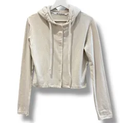 BLACK UP ブラックアップ フードカーディガン サイズ FREE ベージュ トップス シングル 7B ショート丈 ストレッチ 伸縮性 シンプル 無地 カジュアル レディース 秋 ゴーゴー古着マルイ草加店2575