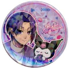 【中古】バッジ・ビンズ 御影玲王×クロミ(等身) 「ブルーロック×サンリオキャラクターズ トレーディングホログラム缶バッジ」