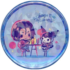 【中古】バッジ・ビンズ 御影玲王×クロミ(飲み物) 「ブルーロック×サンリオキャラクターズ トレーディングホログラム缶バッジ」