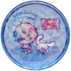 【中古】バッジ・ビンズ 凪誠士郎×シナモロール(ゲーム) 「ブルーロック×サンリオキャラクターズ トレーディングホログラム缶バッジ」