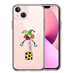 iPhone13mini ケース クリアびっくり箱 スマホケース 側面ソフト 背面ハード ハイブリッド