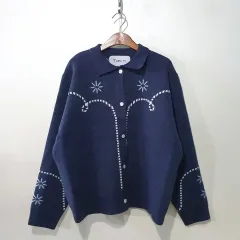 FW新作) フラワー カーディガン 3color