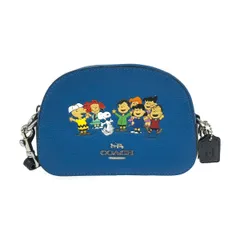 COACH コーチ ショルダーバッグ/ピーナッツコラボ  スヌーピー/レザー 6490   ブルー レディース / 240001171976