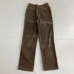 ■ USA製 Duck Head ダックヘッド コーデュロイパンツ ボトムス ワークパンツ ブラウン W32 L34 メンズ 太畝 ハーフジップ 0.66kg
