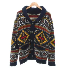 ビーノ Beno カーディガン ニットノルディック柄 M マルチカラー /KR