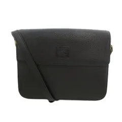 バーバリーズ Burberrys ヴィンテージ ショルダーバッグ レザー 内側ノバチェック ブラック /UO