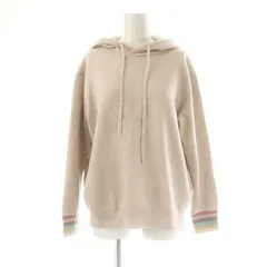 ピーエスポールスミス PS Paul Smith ソリッドジャカードステッチニット フーディー プルオーバー パーカー M ピンク /DF ■OS