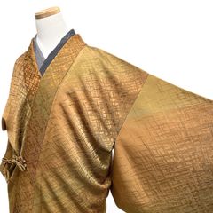 付け下げ 金彩 刺繍 花模様 雪輪 着物 042a p - メルカリ