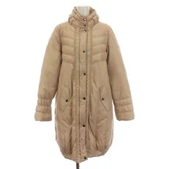 バーニーズニューヨーク BARNEYS NEW YORK ダウンコート ロング ジップアップ アウター 9AR M べージュ /YM ■BMのサムネイル