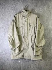 【中古】米国製 ALPHA アルファ M-65 M65 フィールド コート COAT COLD EATHER FIELD USA アメリカ製 ベージュ S 33943145