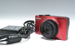 【送料無料】 ニコン Nikon COOLPIX S8100 デジタルカメラ レッド 現状品