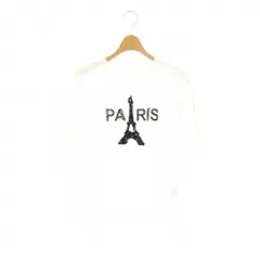 チェスティ Chesty 24SS PARIS Tシャツ カットソー 装飾 F ホワイト ブラック /ES ■OSのサムネイル