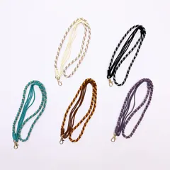 【期間限定】マクラメ編みスマホショルダー　長さ調整可能　シンプル