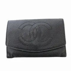 シャネル CHANEL キャビアスキン ココマーク カードケース マルチケース 小銭入れ 財布 ウォレット レザー 黒 ブラック /FF ■GY1