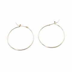 アガット フープピアス K10 イエローゴールド