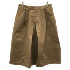 MHL. MARGARET HOWELL エムエイチエルマーガレットハウエル コットンスカート 595-8232506 ブラウン Ⅲ