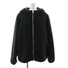 トミーヒルフィガー TOMMY HILFIGER フーデッドテディジャケット パーカー ジップアップ ボア M 黒 ブラック XW03357 /KU