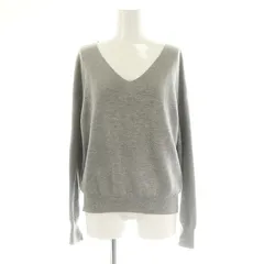 アルアバイル allureville Vネックニット セーター 長袖 2 グレー /HK ■OS