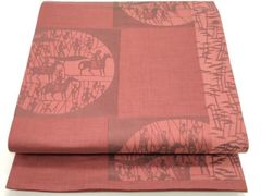 平和屋着物○名門木屋太 今河織物 六通柄袋帯 色紙狩猟間道 正絹 逸品