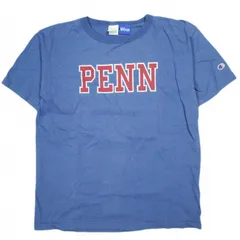 Champion チャンピオン アメリカ製 T1011 PENN カレッジTシャツ L ブルー 半袖 MADE IN USA ペンシルベニア大学 トップス g23910