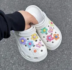 クロックス お花 ジビッツ デコ 韓国 y2k フラワー チャーム かわいい