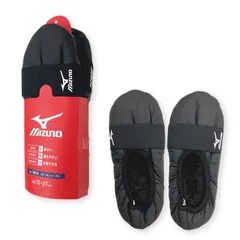 【新品】Mizuno ミズノ 中綿入りルームシューズ 紳士用 ブラック 黒 25〜27cm 暖かい 人気 おしゃれ かっこいい 中綿入り 撥水素材 ポリエステル 家で洗える 軽量 防寒 秋冬 オフィス おうち時間 旅行