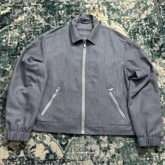 ZARA ザラ ストラクチャー ジップアップ ブルゾン ジャケット (XL)