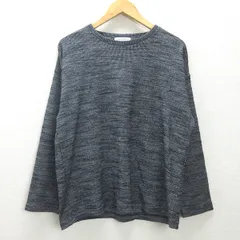 G■ユナイテッドアローズ/UNITED ARROWS ADAYINTHELIFE ドビーワッフルカットソー/6212-699-0839【L】灰系/men's/19【中古】■