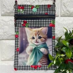 [298]可愛い猫ちゃん☆スマホポーチ・プレゼントにも…