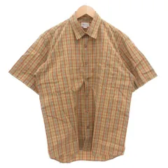 バーバリーズ Burberrys ヴィンテージ チェックシャツ L 半袖 カジュアル 茶 ブラウン /GV