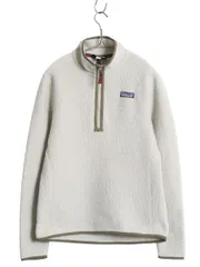 【お得なクーポン配布中!】 パタゴニア レトロ パイル フリース ジャケット レディース S / 古着 18年製 ハーフジップ プルオーバー ジャンパー アウトドア ボア 廃盤