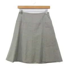 セオリー スカート ボトムス フレア ウール ストレッチ 日本製 レディース XOサイズ グレー theory 【中古】