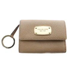 マイケルコース MICHAEL KORS ミニ財布 コインケース レザー ロゴ ベージュ