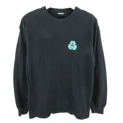 エクストララージ 長袖Ｔシャツ トップス バックプリント コットン ロンT メンズ Mサイズ ブラック XLARGE 【中古】