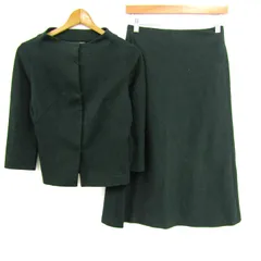 シビラ セットアップ 上下セット ジャケット ロングスカート 日本製 レディース Mサイズ グリーン Sybilla 【中古】