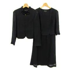 ラピーヌ セットアップ 上下セット ジャケット ロングワンピース フォーマル レディース 9サイズ ブラック LAPINE 【中古】