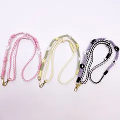 【期間限定】マクラメ編みスマホショルダー 長さ調整可能