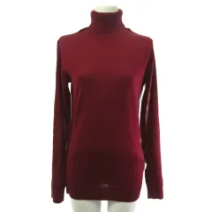 マルニ MARNI タートルネック ニット セーター バイカラー ボルドー ベージュ 38 