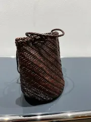 Dragon Diffusion ドラゴンディフュージョン ポンポン バケットバッグ ダークブラウン