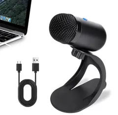 PCマイク usb スタンド 高感度 USB 卓上 無・全指向性 パソコンマイク ワンタッチミュート プラグアンドプレイ 360˚全方向集音 小型 有線タイプ ゲーミング・テレワーク・会議用・配信用 録音・ゲーム実況・ボイズチャット