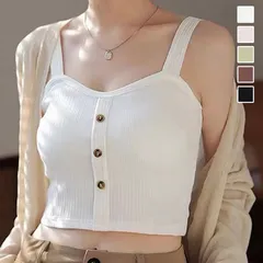 カップ付き キャミソール レディース5色