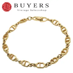 【中古】 クリスチャンディオール ブレスレット CD メタル ゴールド ロゴ メッキ アクセサリー レディース 女性 Christian Dior