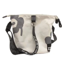 マリメッコ marimekko オールデイ バケット ショルダーバッグ 斜め掛け フラワー 花 プリント グレー系