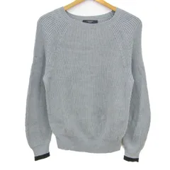 マックスマーラ ニット トップス 長袖 セーター ウィークエンドライン レディース Sサイズ ブルーグレー×黒 MAX MARA 【中古】のサムネイル