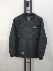 ニューバランス キッズ 軽量 ダウン ブルゾン キルティング ジャケット ブラック 160 (10-11y)
