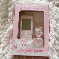 サンリオ Sanrio ガラケー形置き時計 キティ ハローキティ 時計 - メルカリ