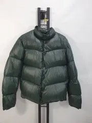 TIME ショートダウン パファー グースダウン ジャケット グリーン 100