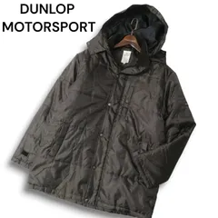 DUNLOP MOTORSPORT ダンロップ ゴルフ 秋冬★ 千鳥 フーディー 中綿 コート Sz.M メンズ